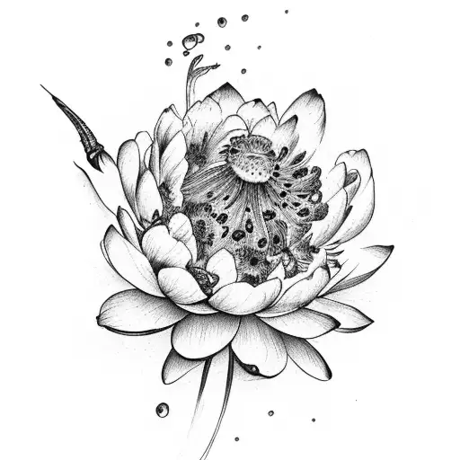 Bouquet Carnation Peony Water Lilly Larkspur Poppy Gladius Cosmos Merigold