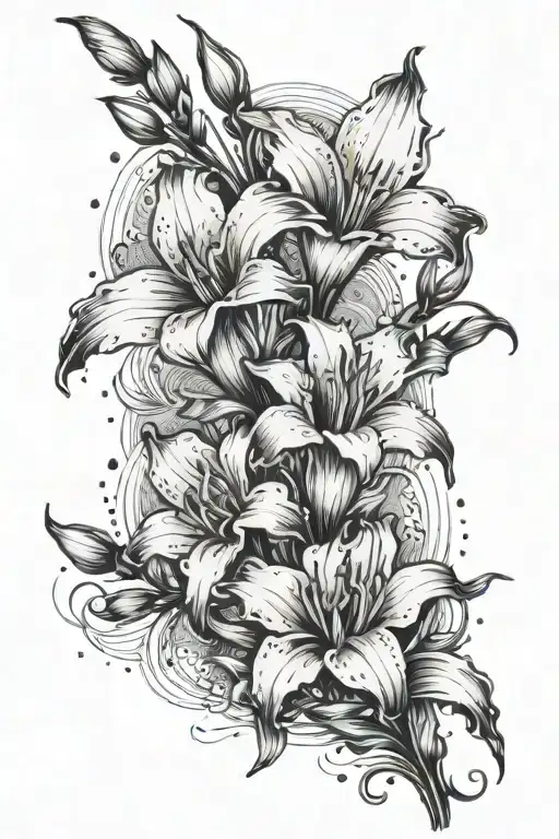 Gladiolus Flowers With Virgo Symbol