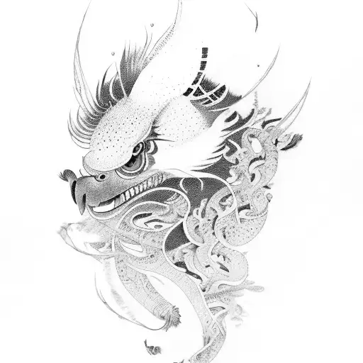 Chinese Test With Kanata And Feathers