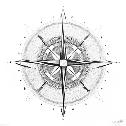 Archery Compass Rose