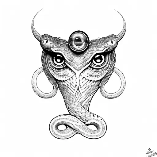 Camera Wrapped With Illuminati Eyes Along With A Snake Belt