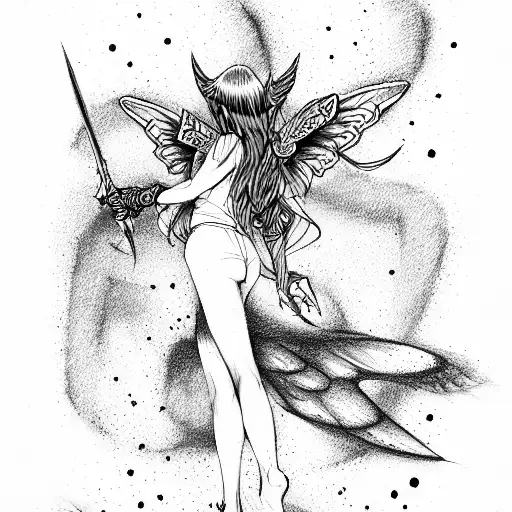 Battle Between Angel Girl And Demon Girl