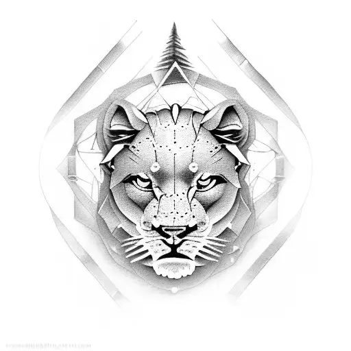 Roaring Lion With Third Eye
