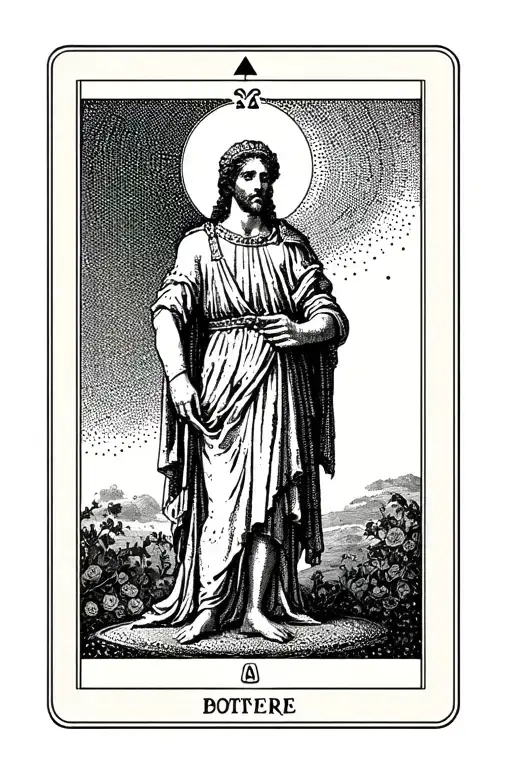 Temperance And Emperor Tarot Card Depicting