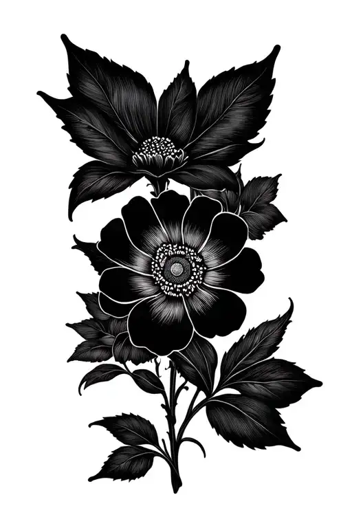 Full Floral For Thigh