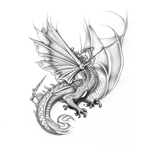 Half Dragon Half Butterfly