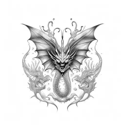 Half Dragon Half Butterfly