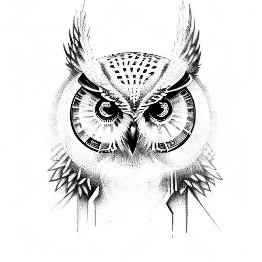 Owl Left Side Cyberpunk