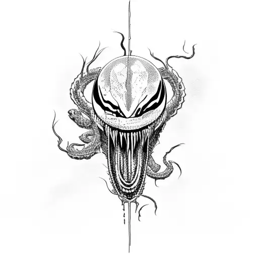 Venom Wrapped Around A Microphone