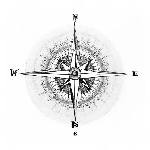 A Compass With The Word 'Putti' Written In The Needle