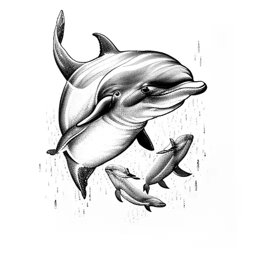 An Elegant Dolphin Made Of Baking Utensils