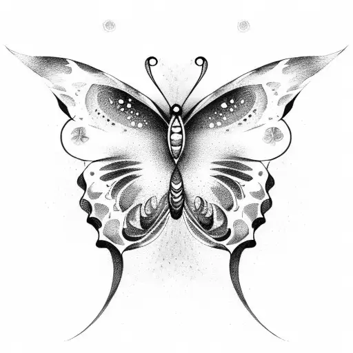 Butterfly With Aquarius With Galaxy