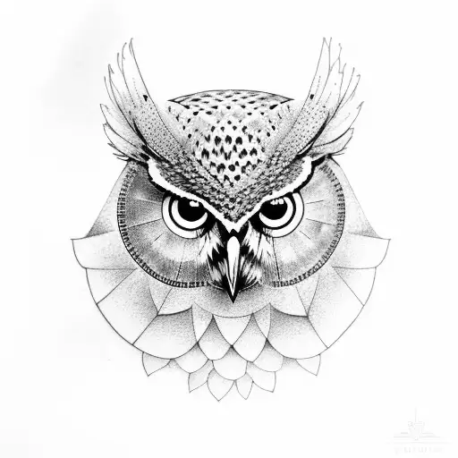 Owl With Glowes Eges