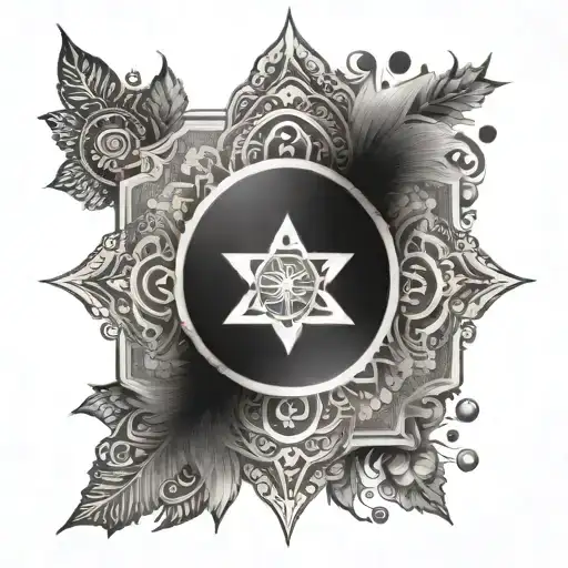 Create A Mandala Incorporating Elements Of A Hindu Symbol