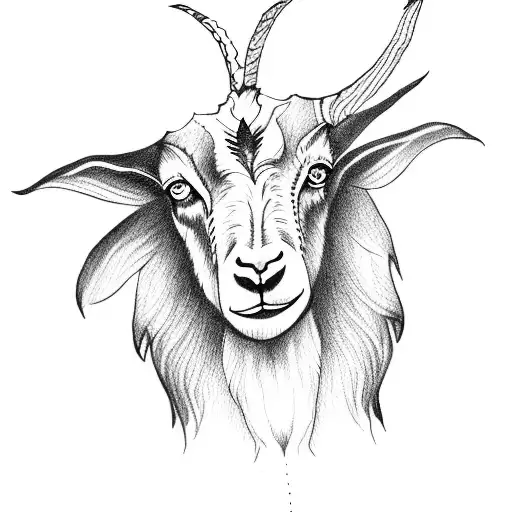 Word Goat In The Form Of A Goat