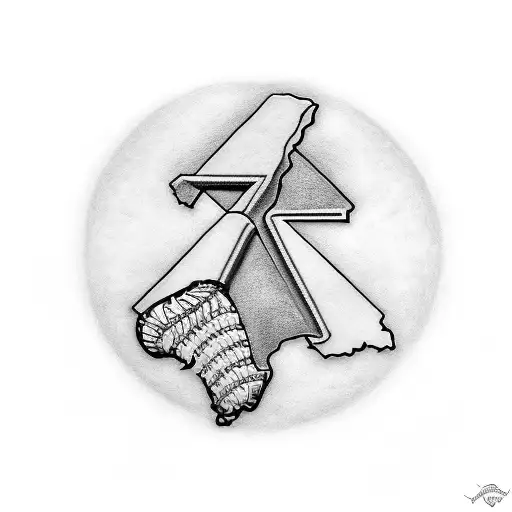 Texas And California With Baseball Seams In The Middle