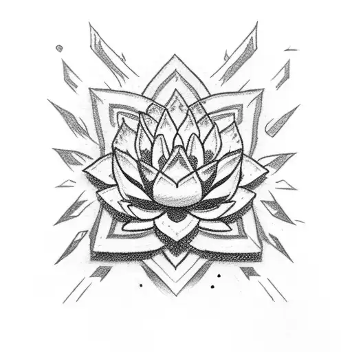 Hearthstone Avec Une Fleur De Lotus Et La Tri-force