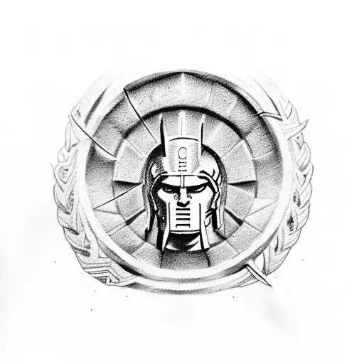 A Spartan Emblem Intertwined With Travel Landmarks