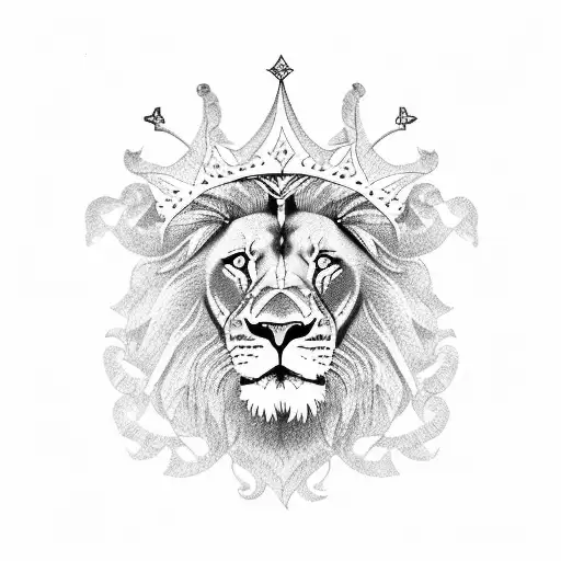 Lion With Wreath Crown