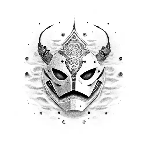 Red And Black Masked Assassin