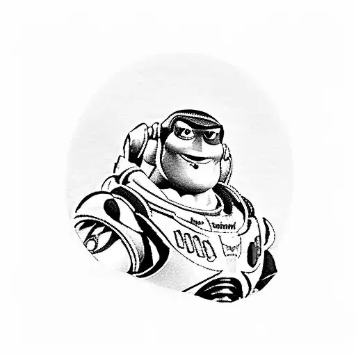 Buzz Lightyear Representing The Union Between A Father And A Son