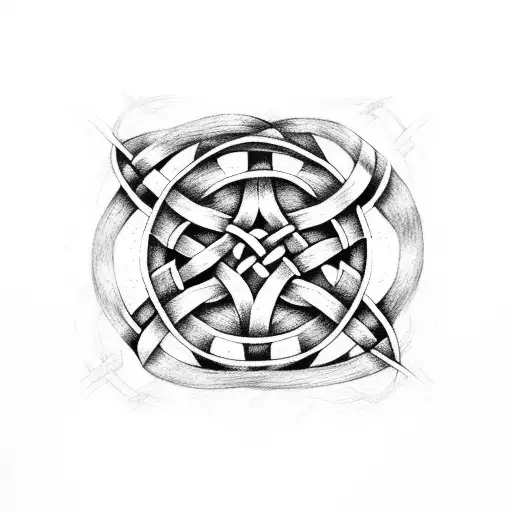 Celtic Knot Mother With Two Daughters
