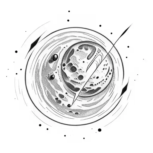 Planet Mars With Color