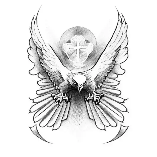 Eagle With Orthodox Cross