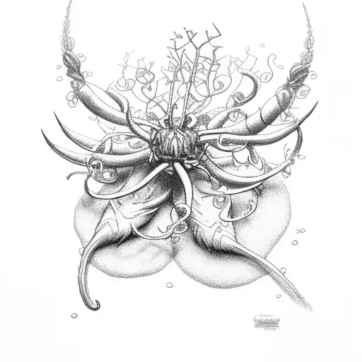 Zeus With Lightning And Spider Lillies