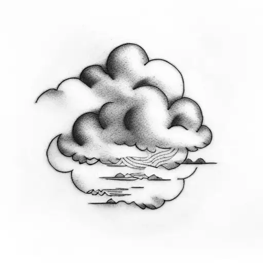 Cloud Pattern Around Circle