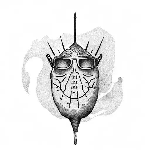 Mr Turnip Head Playing A Guitar