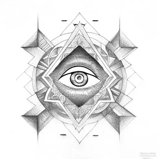 All Seeing Eye And Mountain