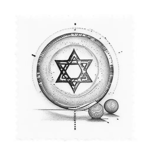 Israeli Stamp With Shading In The Background
