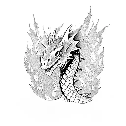 A Mystical Dragon Emerging From A Dense Forest With Vibrant Sakura Flowers Blooming Around It