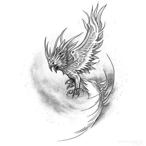 A Powerful Phoenix Rising From Ashes