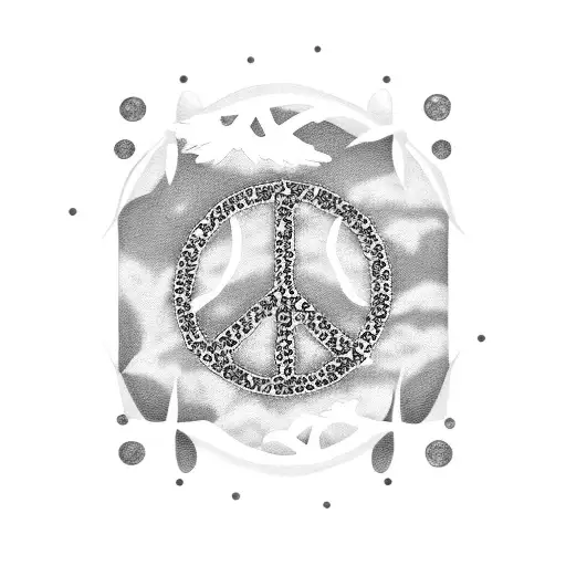 Peace Sign With Daisys And Words Saying I Love You Sissy