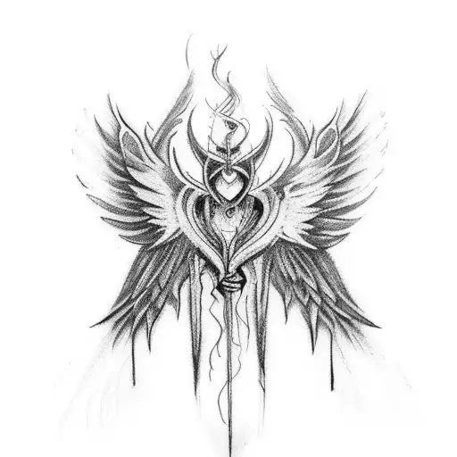 I'm Looking To Get A Back Tattoo That Is Fallen Angel Wings