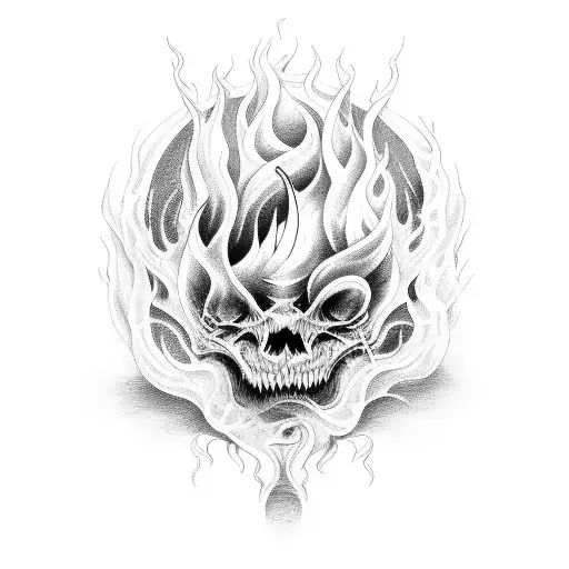 Sheet Music Transforming Into Flames Of Hell