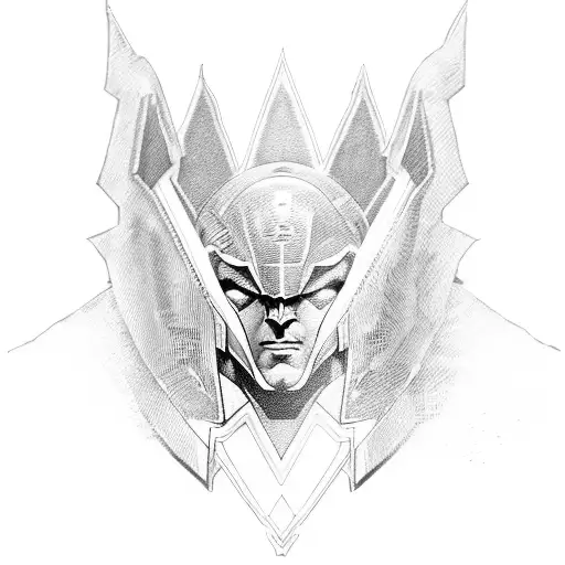 Superman Suit Pattern With Egyptian Anubis Sleeve