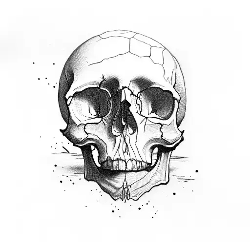 Skull Black And White