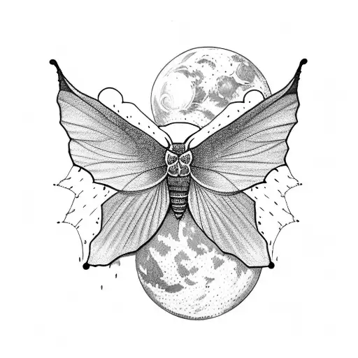 Luna Moth Escaped The Moon Chasing The Sun