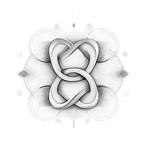 Infinity Symbol Having Heartbeat Graphs