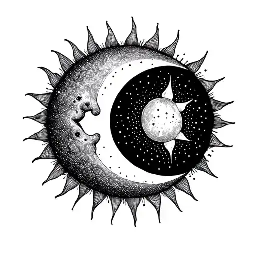 Sun And Moon In Latim