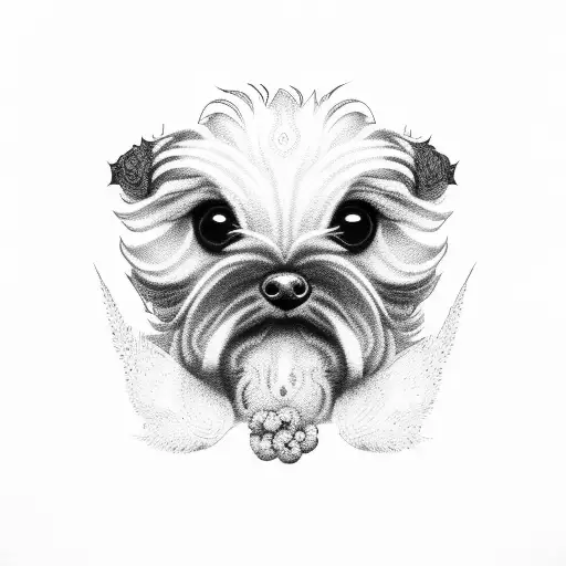 Minimal Schnoodle Dog