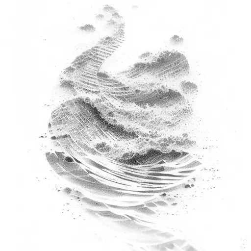 Water Waves Changing Its Direction From The Vibration Of Techno Music