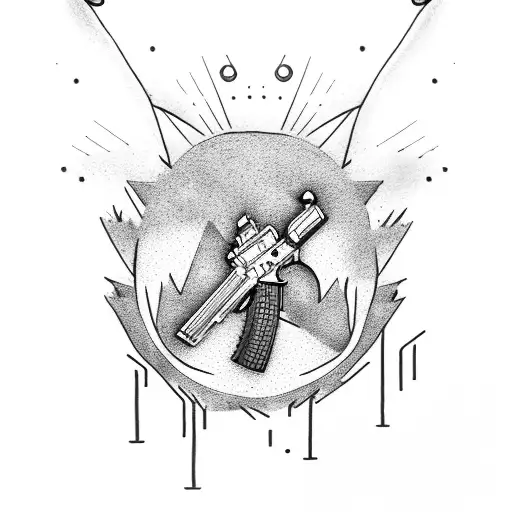 A Cartoon Canada Goose Holding A Gun