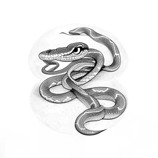 Snake In An Infinity Posture