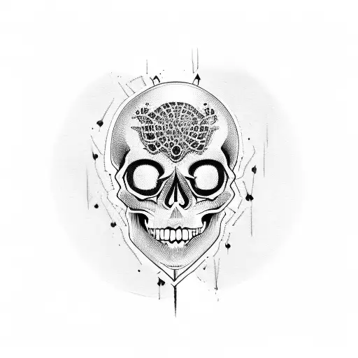 Scariest Skull With Time