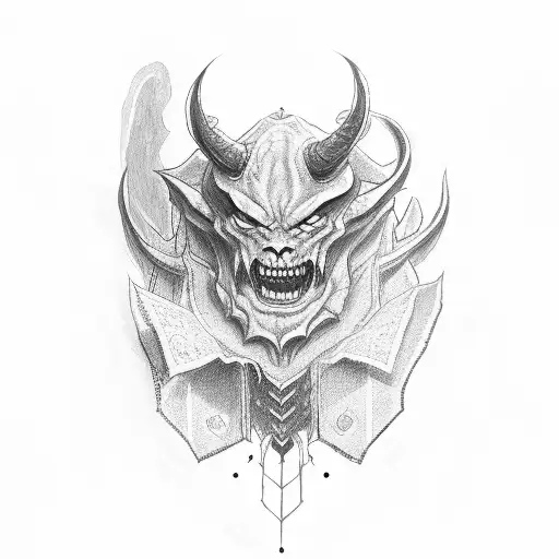 Demon Holding Up A Piece Of Paper