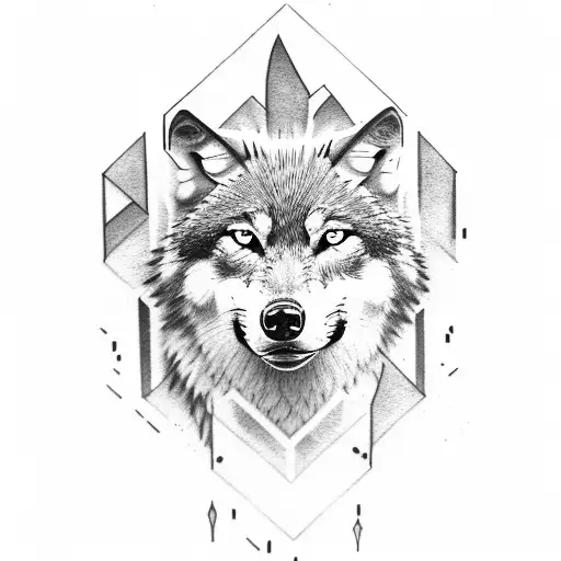 Wolf With First Name Evie